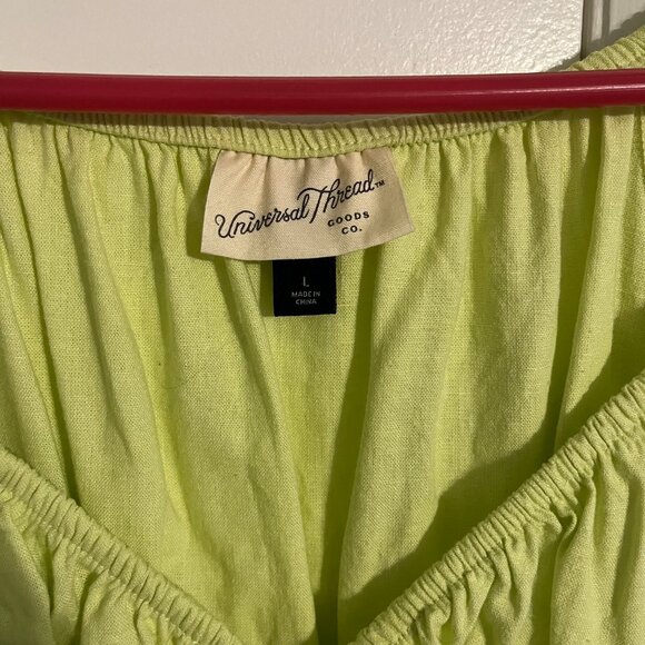 Universal Thread Green Cinched Top - Picture 3 of 3